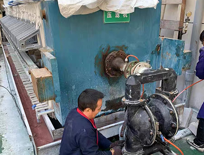 Pneumatic Diaphragm Pump for Sludge Dewatering
